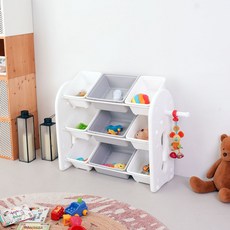 미루 초이스 3단 와이드 베이직 정리함, 그레이, 1개