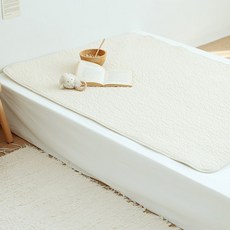 asomn 嬰兒100支素色防水墊, 象牙白, 1個