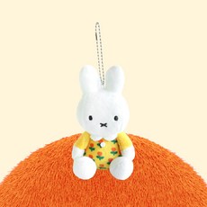 米菲家族 花朵圖案 米菲 鑰匙圈娃娃, 單一顏色, 8cm, 1個