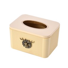 金色麋鹿亮點衛生紙盒, 淺褐色的