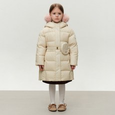 아동용 W BELTED LONG DOWN JACKET