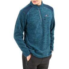 Roberto 男士抓絨拉絨高領拉鍊 T 恤 KKGR501