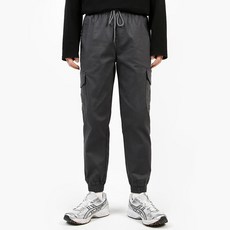 男款棉質鬆緊束口工裝褲 P2981