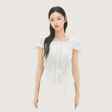 로엠 린넨 반팔 블라우스