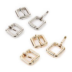 brandyarn 包帶滾輪扣環 2款 x 3入組, 金色, 銀色, 1套