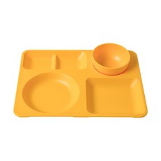 Awaken Sense 初級餐盤套組, 芥末黃, 餐盤+碗