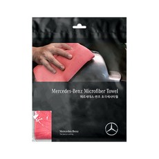 소낙스 메르세데스 벤츠 초극세사 타월, 레드, 1개