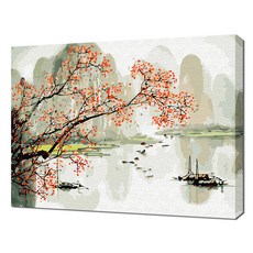 ECO SOLE 秋染驪江風情 DIY名畫繪製 DX9409, 混合顏色, 1個