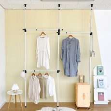 韓國製造 Virtuenine Light 25mm 安裝型衣架 3層, 錘紋色