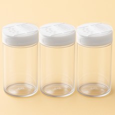 바른미각 BPA FREE 원형 조미료통 화이트, 150ml, 3개