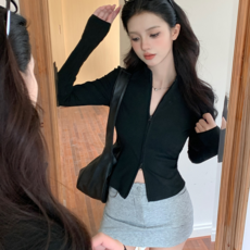 女神 女款跑步瑜珈健身基本款修身雙向拉鍊外套 YFH82