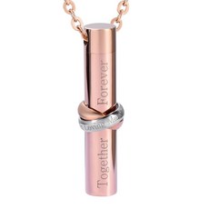 DING DONG PET 寵物膠囊遺骸項鍊玫瑰金WKA430, 1個