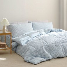 플로라침구 인디체크 차렵이불