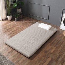 삼익가구 폴리 접이식 볼라텍폼스 매트리스, 베이지, 6cm
