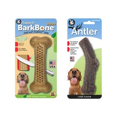 Pet Qwerks Toys Petquicker Atral肝棒牛肉甘味L+巴骨真木棒薄荷味L, 混色, 2個