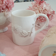 ELIOS My Flower 圓筒馬克杯 B型 3504, 白色, 1個