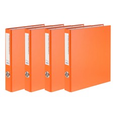 ECO Chungwoon 環保D型環活頁夾 3孔 A4 3cm, 橘色, 4個