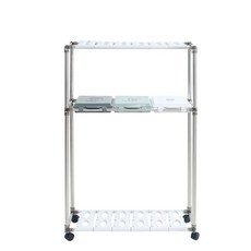 CleanArt Plus 3格回收架 2層, 1個, 銀色（框架），灰色，開心果，白色（入口）