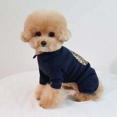 Grooming Dog 狗狗韓服風格王子連身衣, 1個, 海軍藍