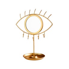 제이라이프 아이 앤 레빗 플레이트 탁상거울 눈, 골드