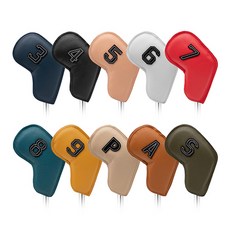 고싱글 컬러풀 아이언 가죽 커버 10p