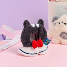 버터 오드괭 미니 키링 코스튬 7cm, 블랙, 1개