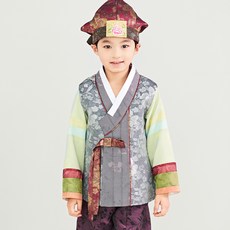 The Ye Hanbok Boys' Mooyoung 灰色韓服套裝 709