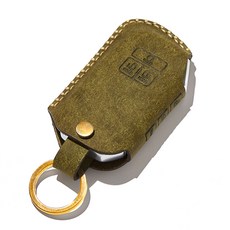 호즈 카니발 4세대 KA4 K08 스마트키 케이스 버튼형, 골드(고리), 올리브(케이스), 기아