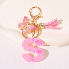 ING Market 粉紅粉紅可愛字母商品掛飾, 1個, S