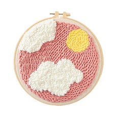 펀치니들 프랑스 자수 취미 DIY 키트, 1세트, 041