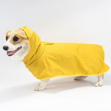 狗狗戶外雨披雨衣, 黃色的