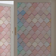 언헤브 프라이버시 유리창 필름 시트지, 02마카롱, 39 x 200 cm