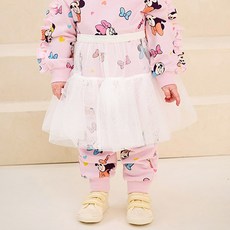 milkmile 女童花漾紗質層次短裙