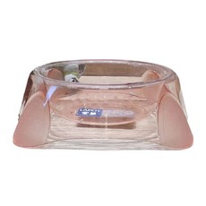 반려동물 투명 식기 YT_RC644, 핑크, 1개