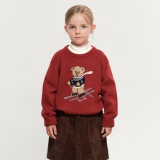 MaritheFrancoisGirbaud 兒童滑雪熊針織套頭衫