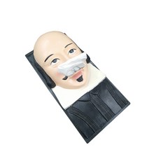 The Flow Company 3D立體肖像桌上型方形面紙盒 紳士款, 混合色, 1個