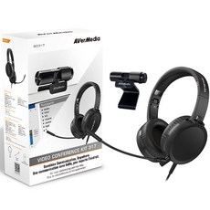 AVerMedia 圓剛科技 Video Conference Kit 317 網路攝影機 + 耳機麥克風組, PW313, AH313, 單一顏色