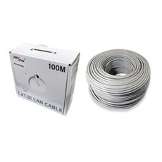 LAN Star CAT.5E UTP單線網路線 100m, 灰色, 1個