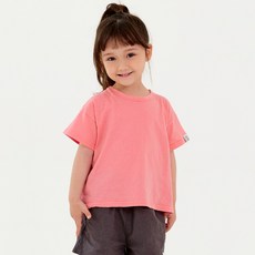 베지터블테이블키즈 아동용 통기성 댕댕 하프 슬리브 티셔츠