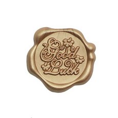 Mihwabujang 成品封蠟 火漆蠟 封口蠟 喜帖, 10個, 09 good luck 古銅色