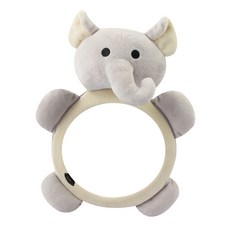 車用嬰兒後視鏡 動物 大象, 灰色, 1個