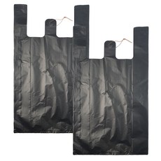 World Clean 黑色手提塑膠袋, 40L, 200個