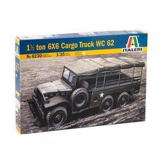 ITALERI 1/35 6 x 6貨車WC 62 6230塑料卡車, 1個