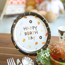 PARTYHAE 廚師的生日聚會18厘米, 5個, 10片