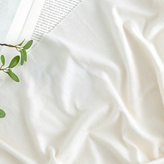 Lily Fabric 有機雙面提花針織素色 Moment 服裝布料, 1個, 自然色