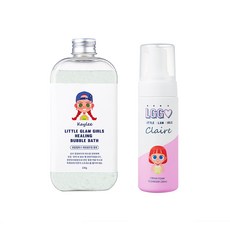 Little Glam Girls 桉樹沐浴粉+泡泡潔面慕斯 橙香, 1組