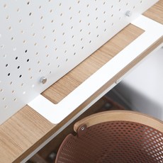 書桌隔板底座 30.1x10.1x4.2cm, 1個, 白色