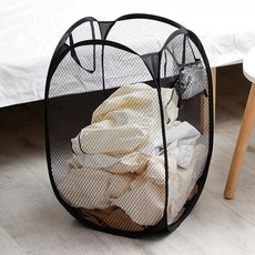 다퍼남 폴더블 메쉬 다용도 바스켓, 블랙, 1개