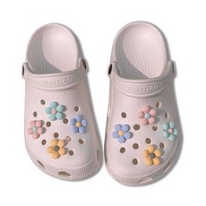 粉彩花洞洞鞋鞋扣2件組 4款