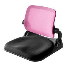 청심의자 폴더 스퀘어 SM 접이식 메쉬 좌식의자, 투톤핑크